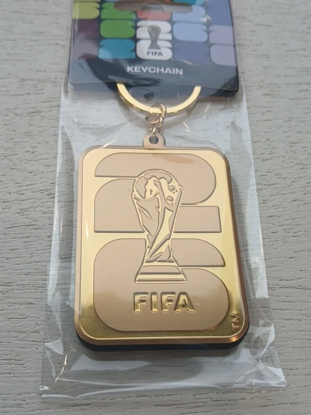 FIFA Gold Metal Keychain color Gold nwt